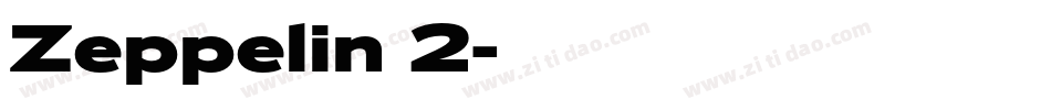 Zeppelin 2字体转换